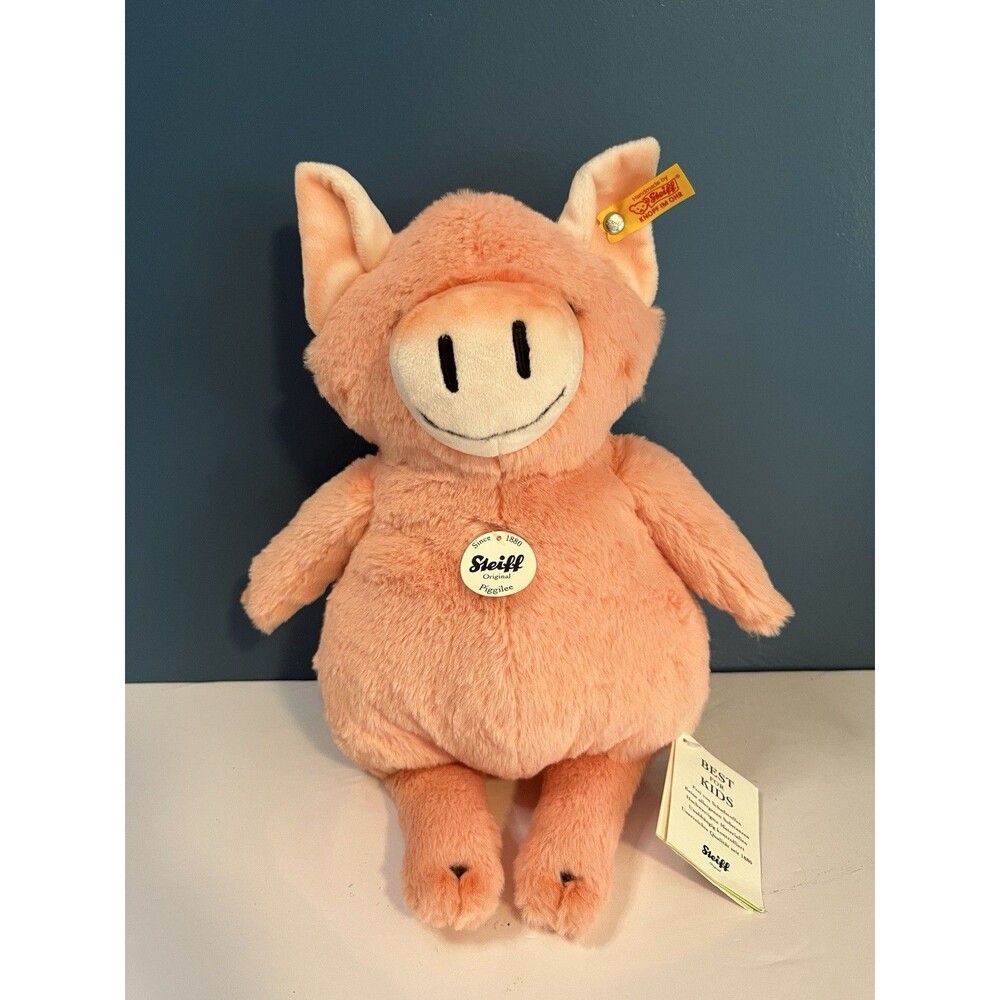 STEIFF Happy Farm PIGGILEE Pig Plush Toy Stuffie Lovey #283055 NWT